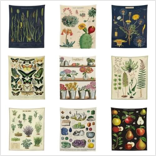 Fruit Flower Plant Cactus Tapestry Living Room Hanging Cloth Wall Tapestry Wall Tapestry Tapestry Wall