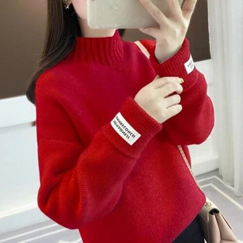 Mink Cashmere Knitted Sweater Women Turtleneck Winter Thick Long Sleeve Jumper Ladies 6 Color Korean Pullover Female Knitwear
