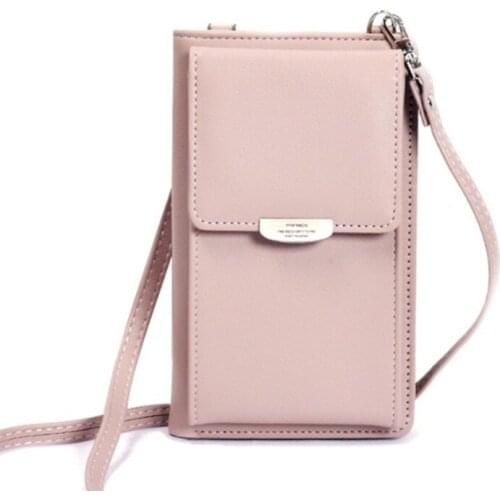 New Mobile Phone Bag Organizer Ladies Wallet PU Long Large Capacity Multifunctional Mini Bag shoulder Bags Diagonal Storage Bag