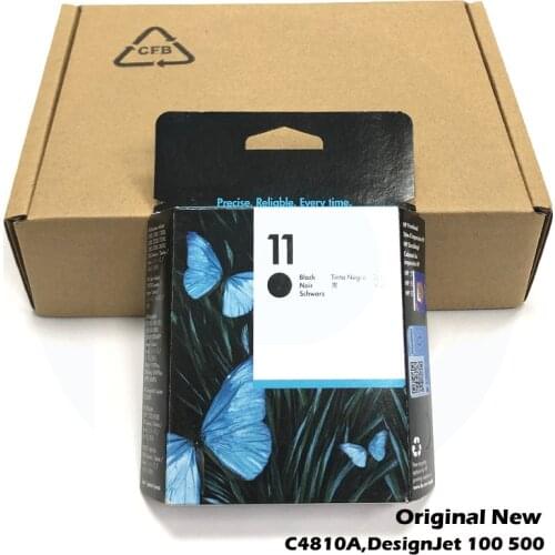 Origianl New For HP DesignJet 100 500 800 510 2800 100 110 111 Serise HP500 HP800 HP510 HP110 HP111 # 11 Black Printhead C4810A