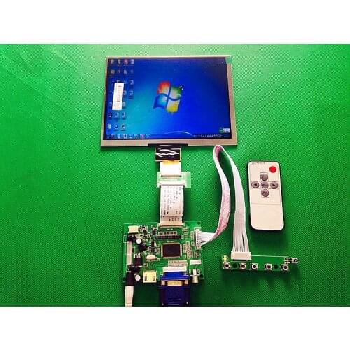 HDMI/VGA/AV Control Driver Board + 8"inch HE080IA-01D 1024*768 IPS high-definition LCD Display For Raspberry Pi