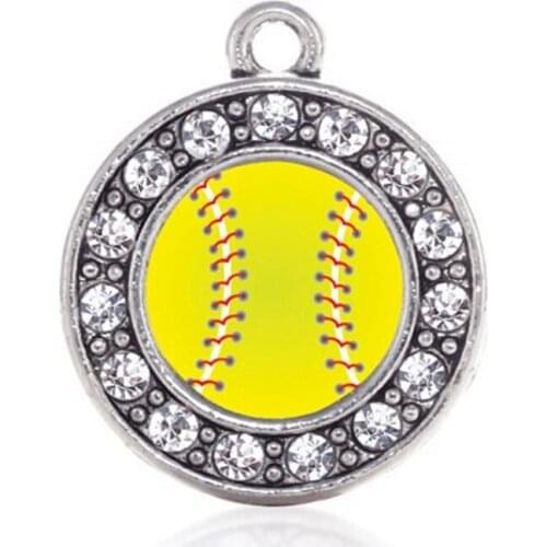 All the softball fans and players SOFTBALL CIRCLE CHARM