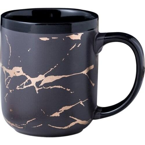 Simple Nordic Marble Coffee Cup Creative Mug Breakfast Milk Water Juice Cup For Friend Sisiters Brother Dad Mom Anniversary