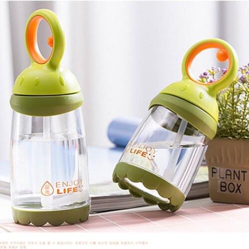 260ml Baby Kids Cute Cup Children Learn Feeding Drinking Water Straw Cup School Drinking Bottle Feeding Sippy Cup