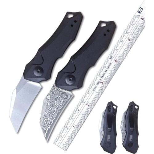 TUNAFIRE 7350 Pocket Folding Knife Aluminum Alloy Handle Tactical Knife Outdoor Survival Hunting Knife Camping EDC Multi Tool