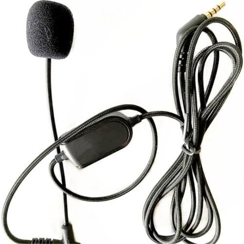 3.5mm VoIP Headphone Cable with Microphone for Boompro Gaming Headset V-MODA Crossfade M-100 LP LP2 M-80 Audio- Line with G99B