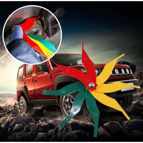 1pcs Durable and Easy to Use 130mm*25mm Car Brake Pads Universal Scale Thickness Gauge Measuring Instrument Auto Accessories