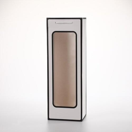 100pcs/lot) Gift wine packing bags with clear visible window