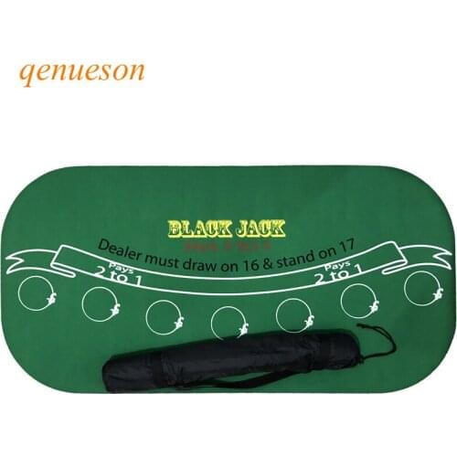 120*60cm Texas Hold'em Suede Rubber Blackjack Table Cloth 21Points Poker Table Tablecloth Waterproof Poker Table Board Games Mat