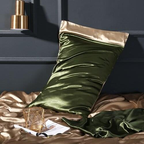 2pcs Multicolor Design Emulation Silk Satin Pillow Case Pillow Cover For Healthy Standard Home Pillow cover 48*74cm #a