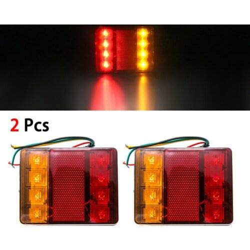 Brake Turn Signal Light Indicator Set Trailer Truck Waterproof 12V ABS