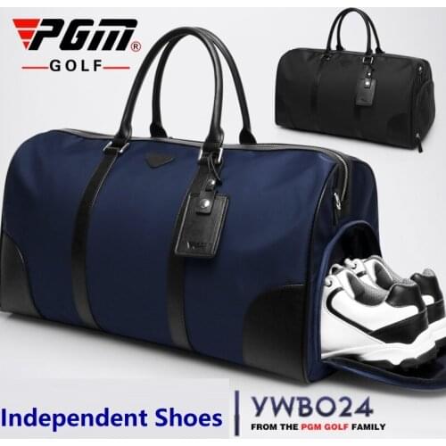 Pgm 2 In 1 Golf Clothing Bag Mens Nylon Bags Large Capacity Ultra Light Golf Shoes Bag Portable Double Layer Handbag