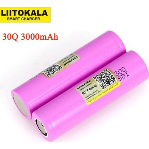 Liitokala 3.6V 18650 Original INR18650 30Q 18650 3000mAh 3.7v lithium Rechargeable battery Electronic tools Batteries