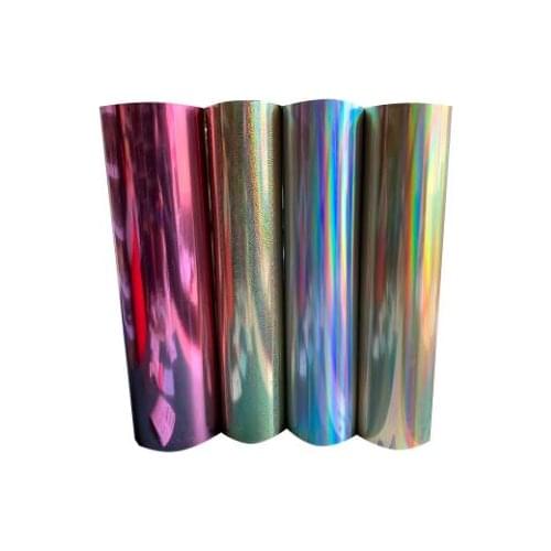 Free Shipping 1 sheet 50cmx100cm / 200cm / 300cm Metallic Laser heat transfer vinyl for heat press machine cutting plotter