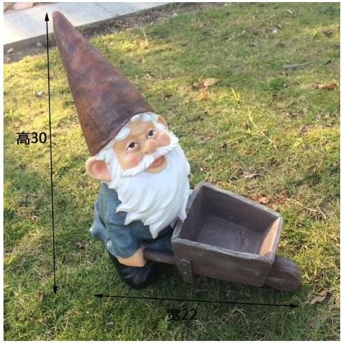 Country Elf Dwarf Cart Home Farm Decoration Micro Landscape Gardening