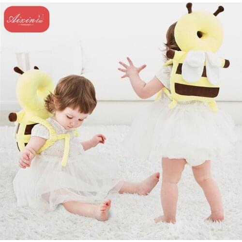 Baby Cartoon Head Protection Pillow Safety Pad Cushion Back Prevent Injured Soft PP Cotton Anti-fall Pillow Infant Safe Care Kid