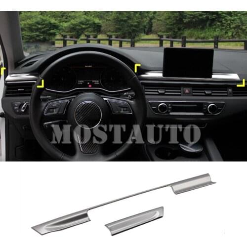 For Audi A5 S5 Interior Center Console Edge Molding Trim Cover 2017-2020 2pcs Car Accessories Interior Car Decor Car Trim