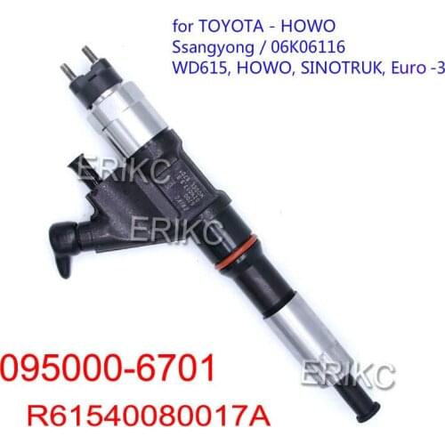 095000-6701 Diesel Fuel Injector Nozzle 6701 Common Rail Diesel Injection R61540080017A OEM 9709500-670 For HOWO, SINOTRUK