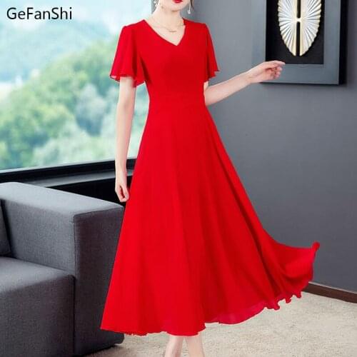 Расклешенные летние платья GeFanShi China At AliExpress