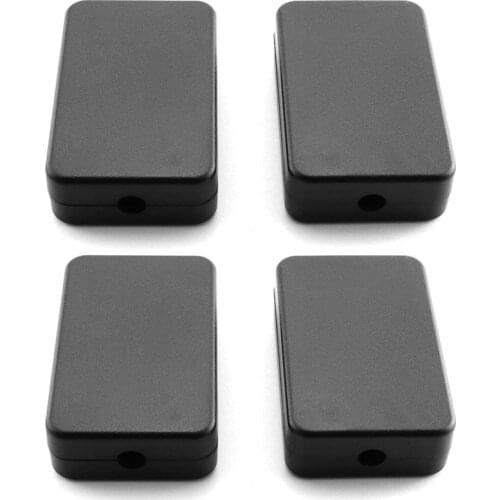 Electrical Junction Box 4PCS Electric Plastic Black Waterproof Project Junction Case 2.16X1.38X0.59 Inches(55X35X15mm)