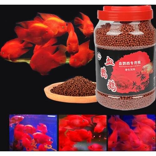 Red Parrot cichild fish food graules float on water Giant Blood Gold Blood Parrot fish flowerhorn Head tropical feed Snapper