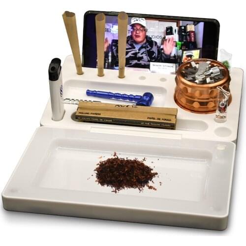 Multifunction Portable LED Tray for Smoking Tobacco Grinder Pipe Holder Pallet Rolling Tray Smoking Accessories