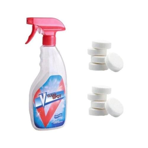 Multifunctional Effervescent Spray Clean up Set Home car Descaling Cleaning pot Spray vclean Cleaner v clean spot