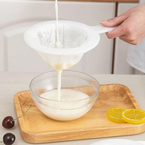 Reusable Nylon Super Fine Colander Sieve 80 Mesh Strainer Colander With Handle For Honey Juice Tea Soymilk Coffee Filter