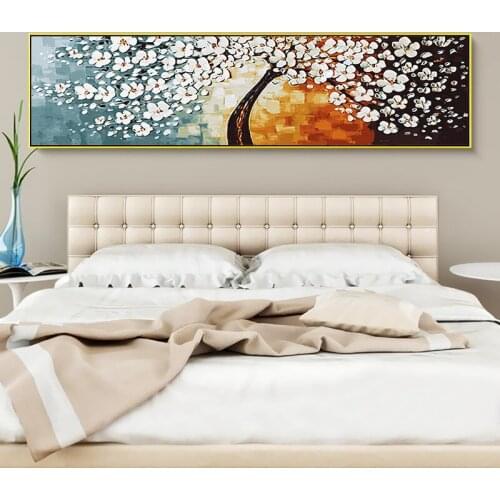 Large Size 40CMx160CM 35CMx140CM DIY Painting By Numbers Floral Headboard Oil Painting Paint By Numbers Art Picture