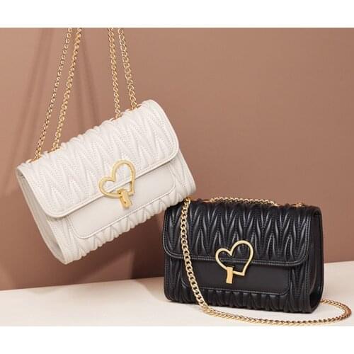 New Tide Fashion Leisure Chain Leather Europe And The United States Style WomenS Handbags Atmospheric Shoulder Bags