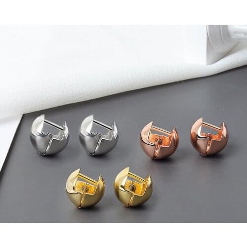 Newest Hot Sale Fashion Female 925 Sterling Silver Circle Clip Earrings For Woman Jewelry