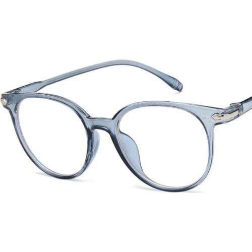 New Women Eyeglasses Anti-blue Light Fashion Round Plastic Optics Glasses Frame Classic Men Computer Myopia Eye Glasses 2020