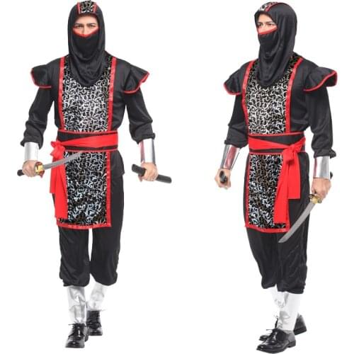 Halloween New Costumes Carnival For Adult Men Women Ninja Cosplay Party Performance Primitive Clothing Dress