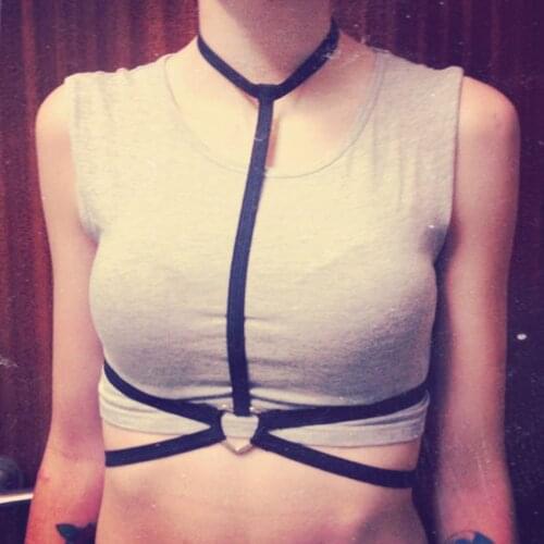 New fashion women Bra Harness body Cage Bra Black Bondage harness binding Adult pole dance Bondage bra body harness belt