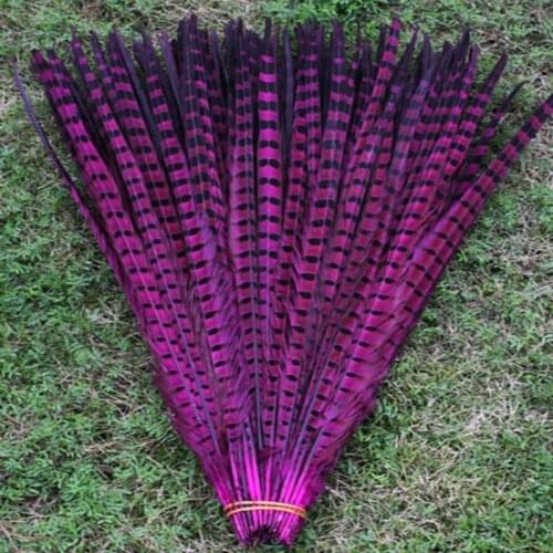 Wholesale 100 / lot 20-22inches / 50-55cm Mei red pheasant feathers / DIY jewelry decoration