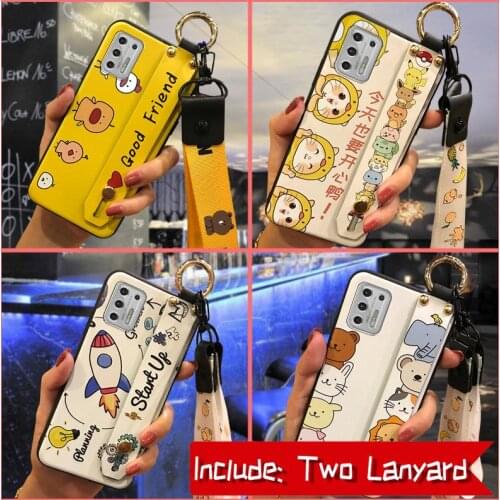 Back Cover Original Phone Case For MOTO G Stylus 2021 Anti-dust New Wristband Phone Holder