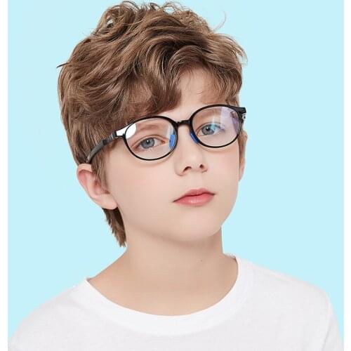 Veshion Transparent Kids Glasses Anti Blue Light Clear Lens Girl Baby Eyeglasses Tr90 Boy Rectangular Accessories Children