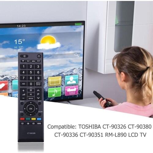 Remote Control Replacemet for Toshiba CT-90326 CT-90380 CT-90336 CT-90351 RM-L890 LCD Smart Television Universal Remote Control