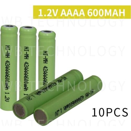 10Pieces/lot Original New KX Ni-MH AAAA 1.2V 600mAh Ni-Mh Rechargeable Battery Free Shipping