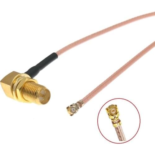 10pcs RG178&1.13 UFL Mini PCI To Right Angle RP-SMA Female Pigtail Antenna WiFi Cable 6" 8"