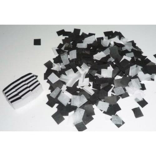 12pcs/Bag Ultra-Thin Zebra Snow Storm Magic Tricks Red /Black- White Snow Paper Stage Magic Props Magician Accessories