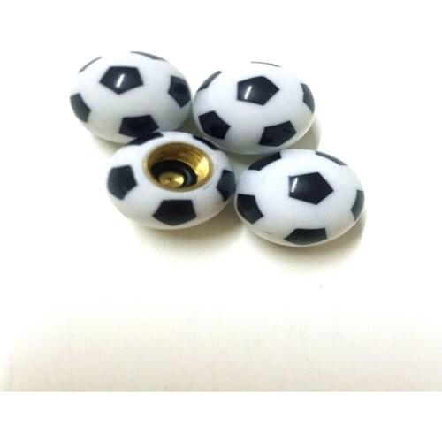 40pcs/lot Fashion Football Design Style Universal Car Tire Valve Cap Truck Motorcycle Bike Wheel Tire Valve Caps