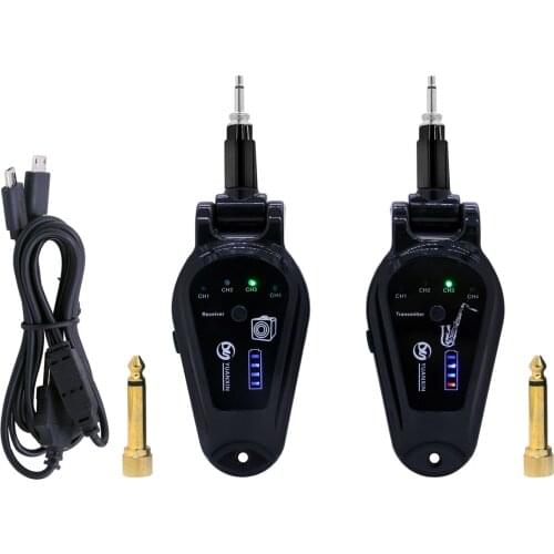 5.8Ghz Wireless Guitar System Digital Transmitter Receiver Set Audio Electric Guitar Transmitter Receiver for Guitar Bass