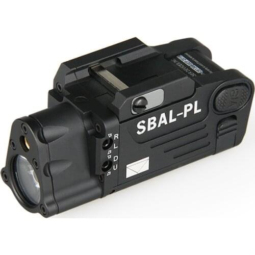 500 lums white light rifle flashlight weapon flashlight with red laser for pistol rail M1913 rail gz150080