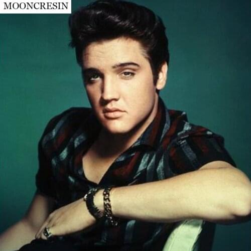 New Arrival 5D Diy Diamond Painting Mosaic Resin Person Elvis Cross Stitch Diamond Embroidery Full Square Crafts Arts Decoration