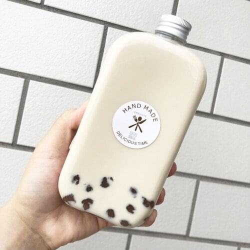 Free shipping 1200pcs Round Seal Sticker Handmade Stickers Baked Food Label Stickers Milk Tea Cup Drink Bottle