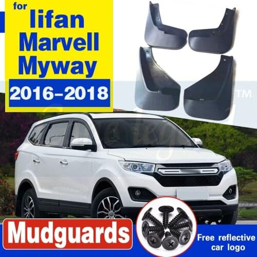 Fit For lifan Marvell myway 2016 2017 2018 Mudflaps Splash Guards Mud Flap Mudguards Fender Front Rear Molded Car Mud Flaps 4PCS