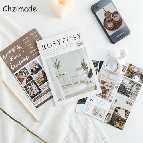 Chzimade 20Pcs Newspaper Material Scrapbook Paper for Journals Diary Scrapbooking Decoration Diy Background Paper