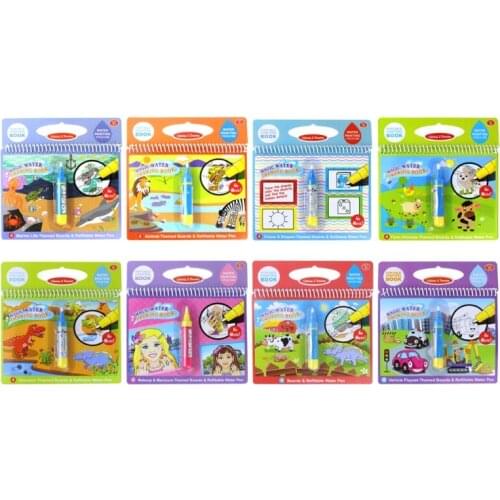 Repeat Use Color Books with Pen for Children Hands-on&Expression Ability Training Kids Behavior Training Book 87HD