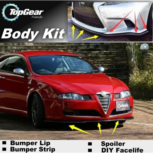 Bumper Lip Deflector Lips For Alfa Romeo GT AR 2003~Onwork Front Spoiler Skirt For TOPGEAR Friends Car Tuning / Body Kit / Strip